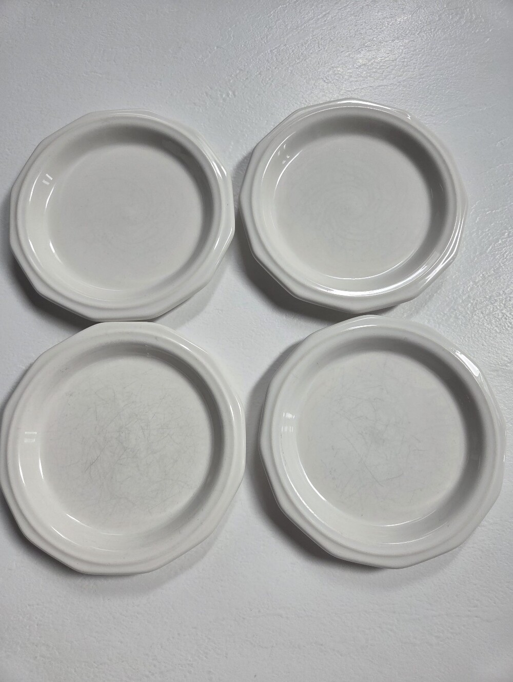 Vintage Pfaltzgraff Heritage White Small Salad 7" Plates (4)